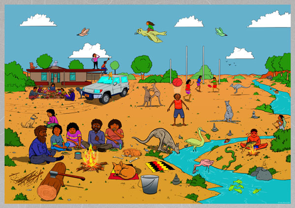 Poster 2 bush scene